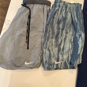 Nike Gray and Blue Athletic Shorts men’s shorts bundle SIZE SMALL